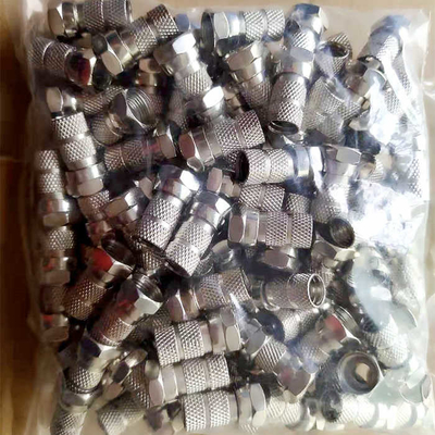 F Screw Coaxial Cable Connector 20cm 7.0mm OD for RG6 CATV ZN Alloy Adaptor