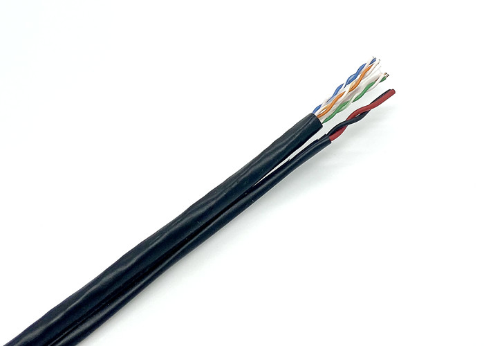 UTP CAT6+2C CCTV Siamese Camera Cable 4 Pair BC 18AWG CCA For CCTV Installation