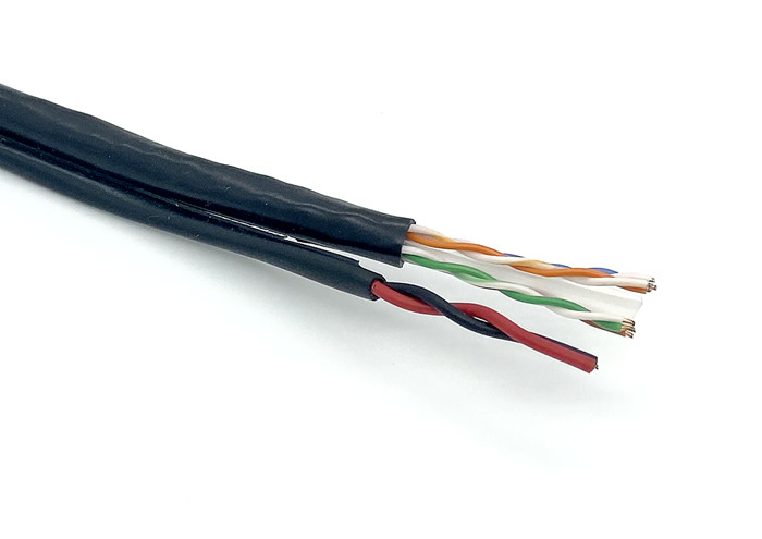 UTP CAT6+2C CCTV Siamese Camera Cable 4 Pair BC 18AWG CCA For CCTV Installation