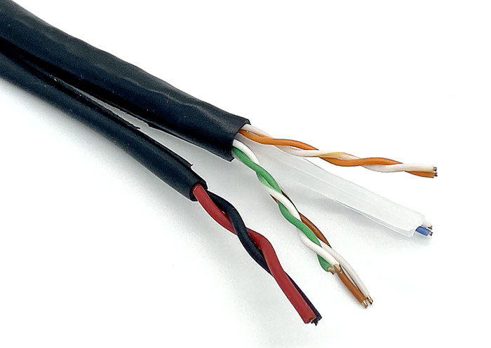 UTP CAT6+2C CCTV Siamese Camera Cable 4 Pair BC 18AWG CCA For CCTV Installation